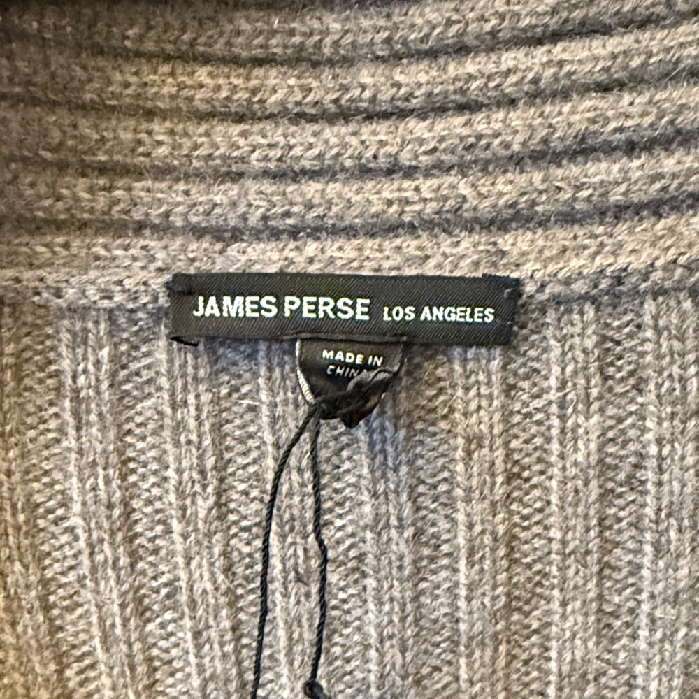 James Perse Belted Long Cashmere Cardigan